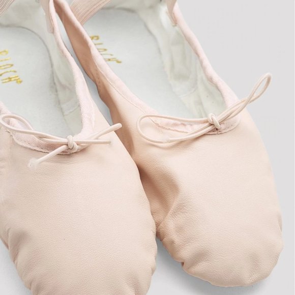 BLOCH Ladies Dansoft Leather ballet shoes size 5A PNK NEW - Picture 2 of 3